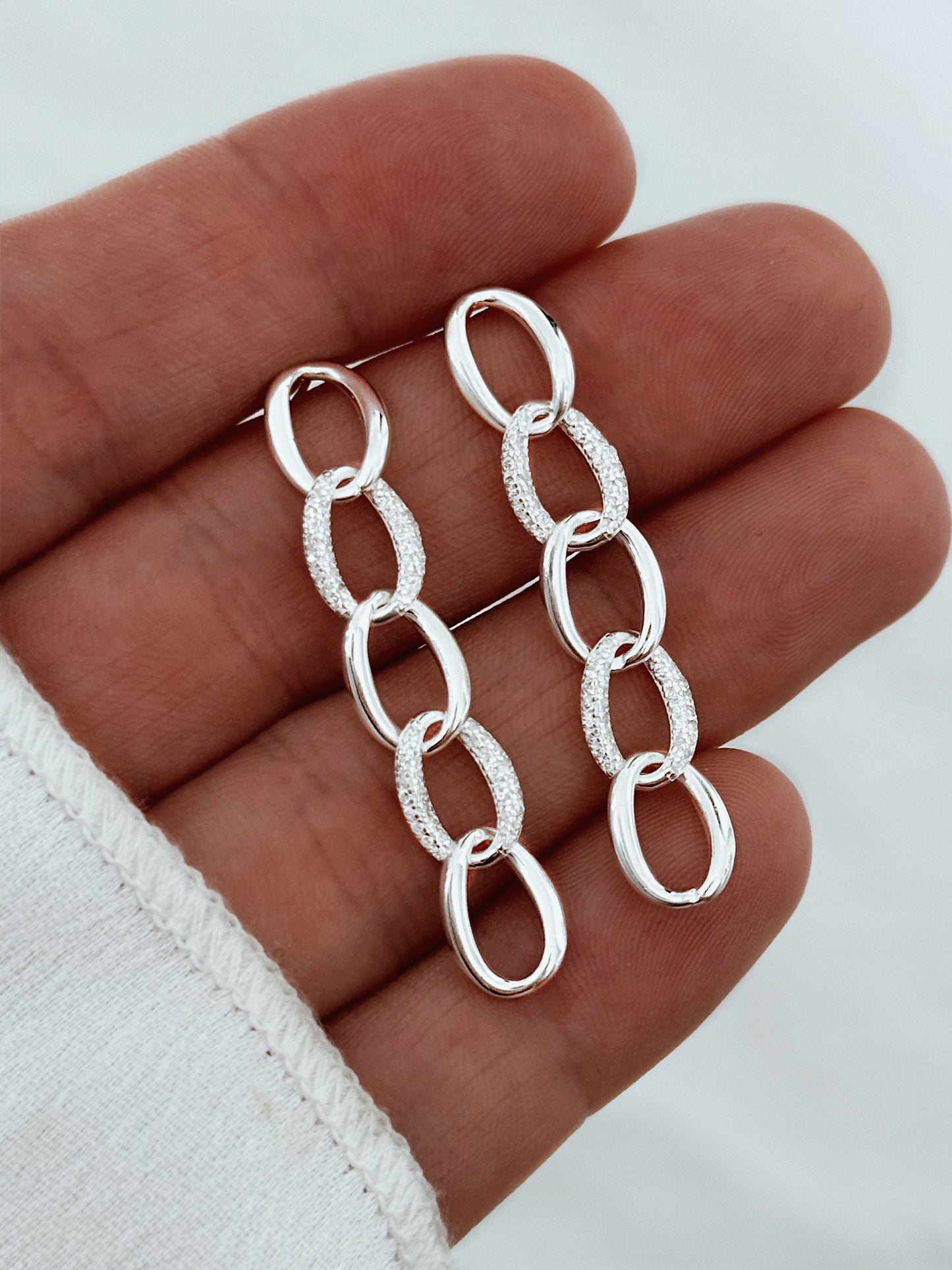 Silver925 earrings- MELINDA