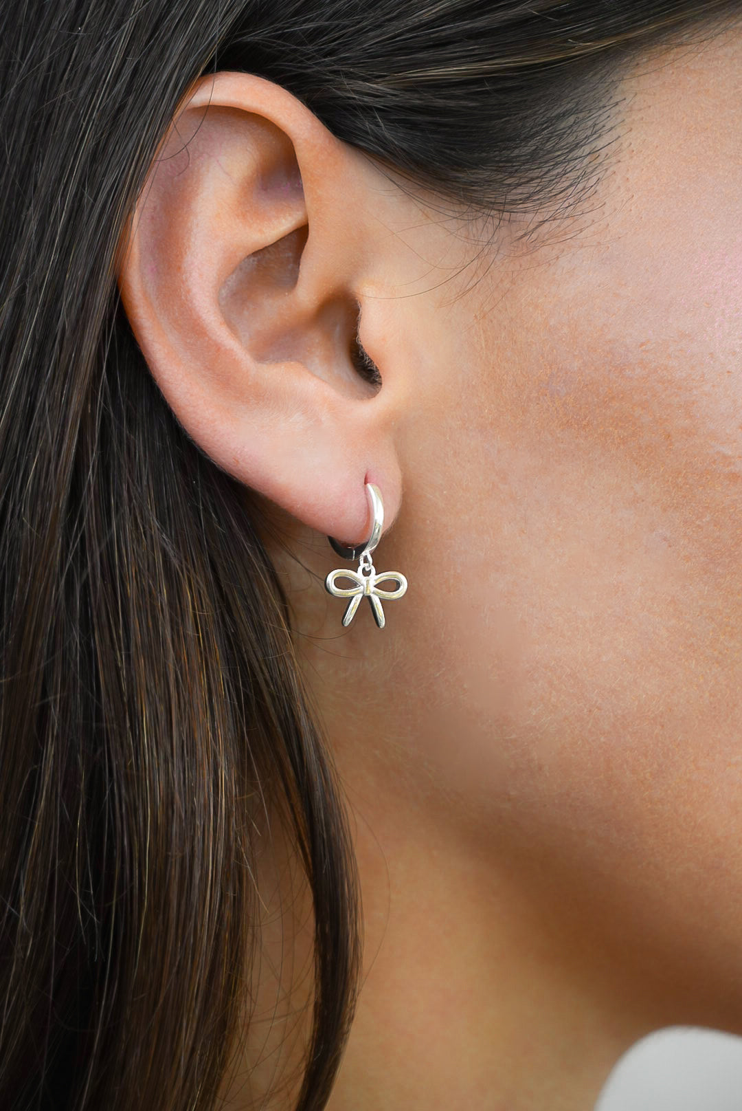 Silver925 earrings- BOW