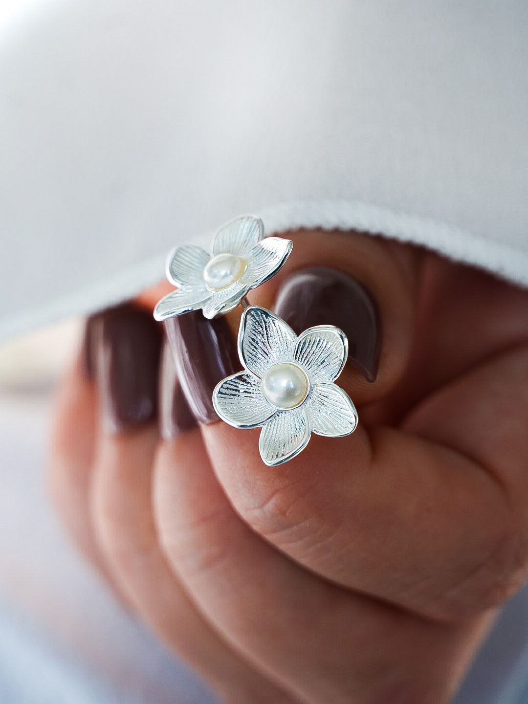 Silver925 earrings- FLORA