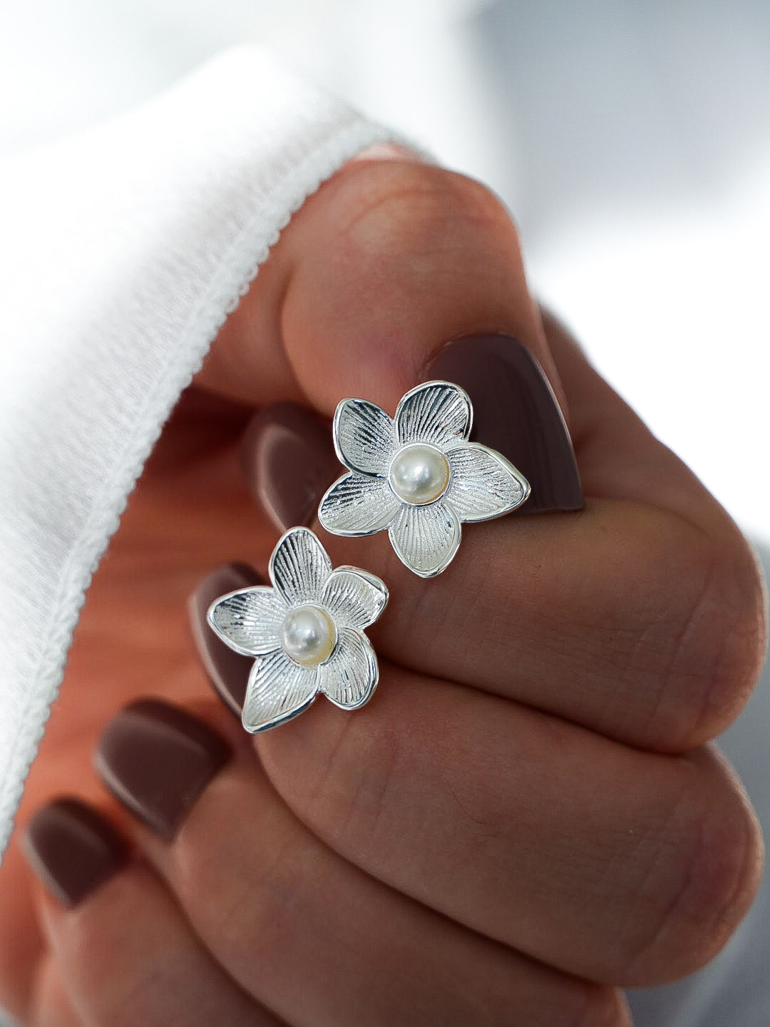Silver925 earrings- FLORA