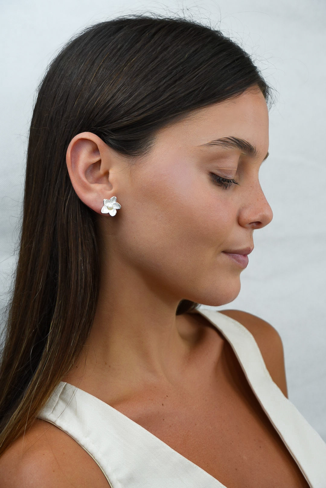 Silver925 earrings- FLORA