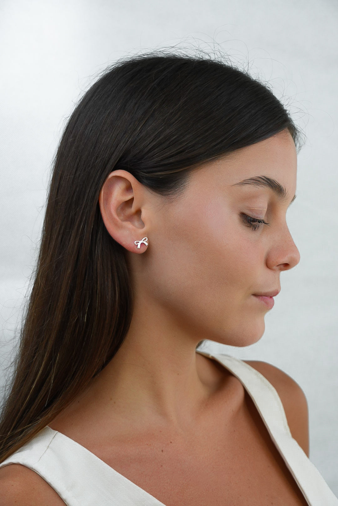 Silver925 earrings- BOW
