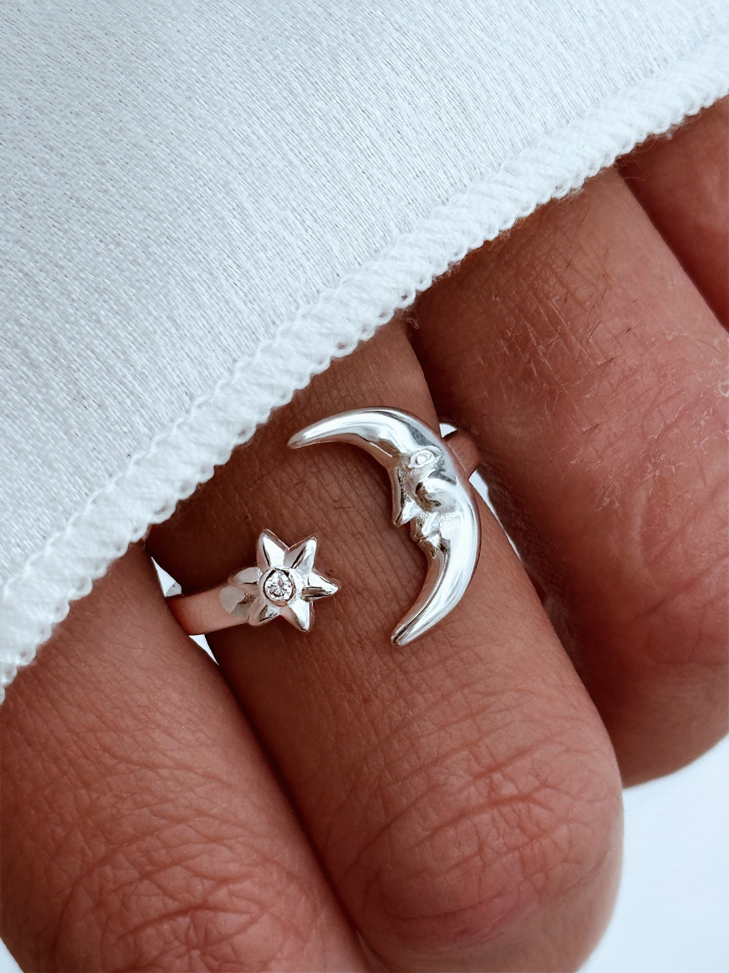 Silver925 adjustable ring- AURA