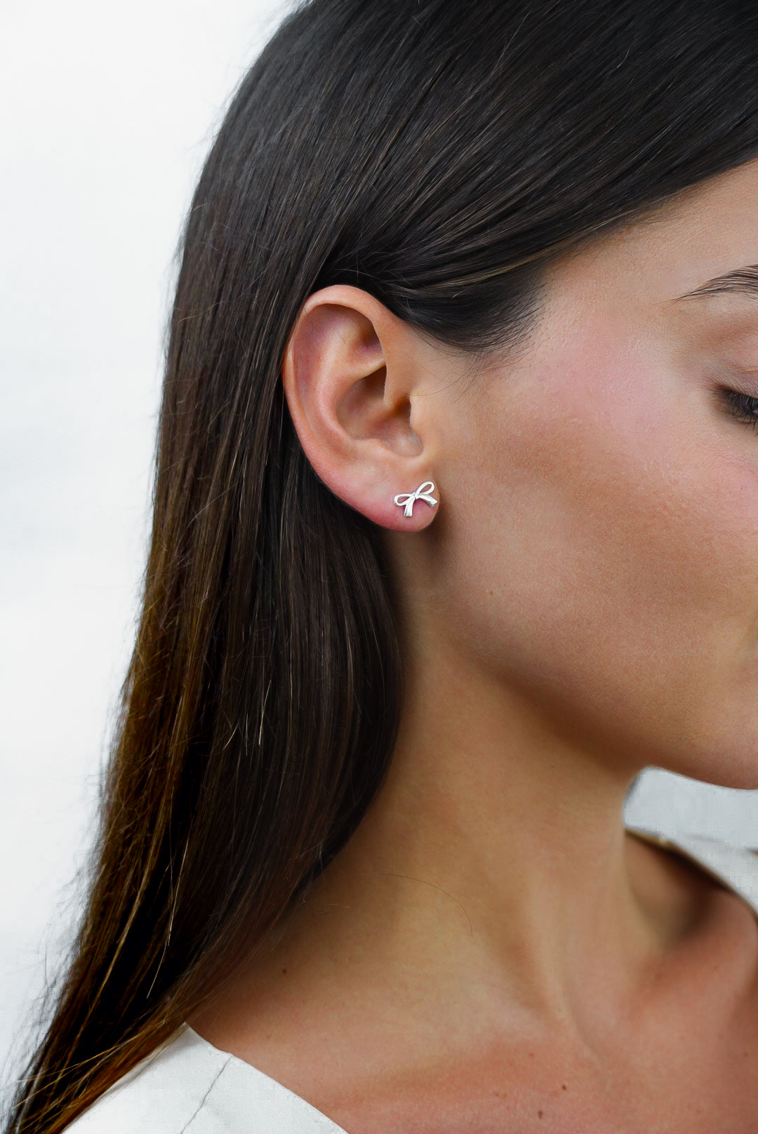 Silver925 earrings- BOW