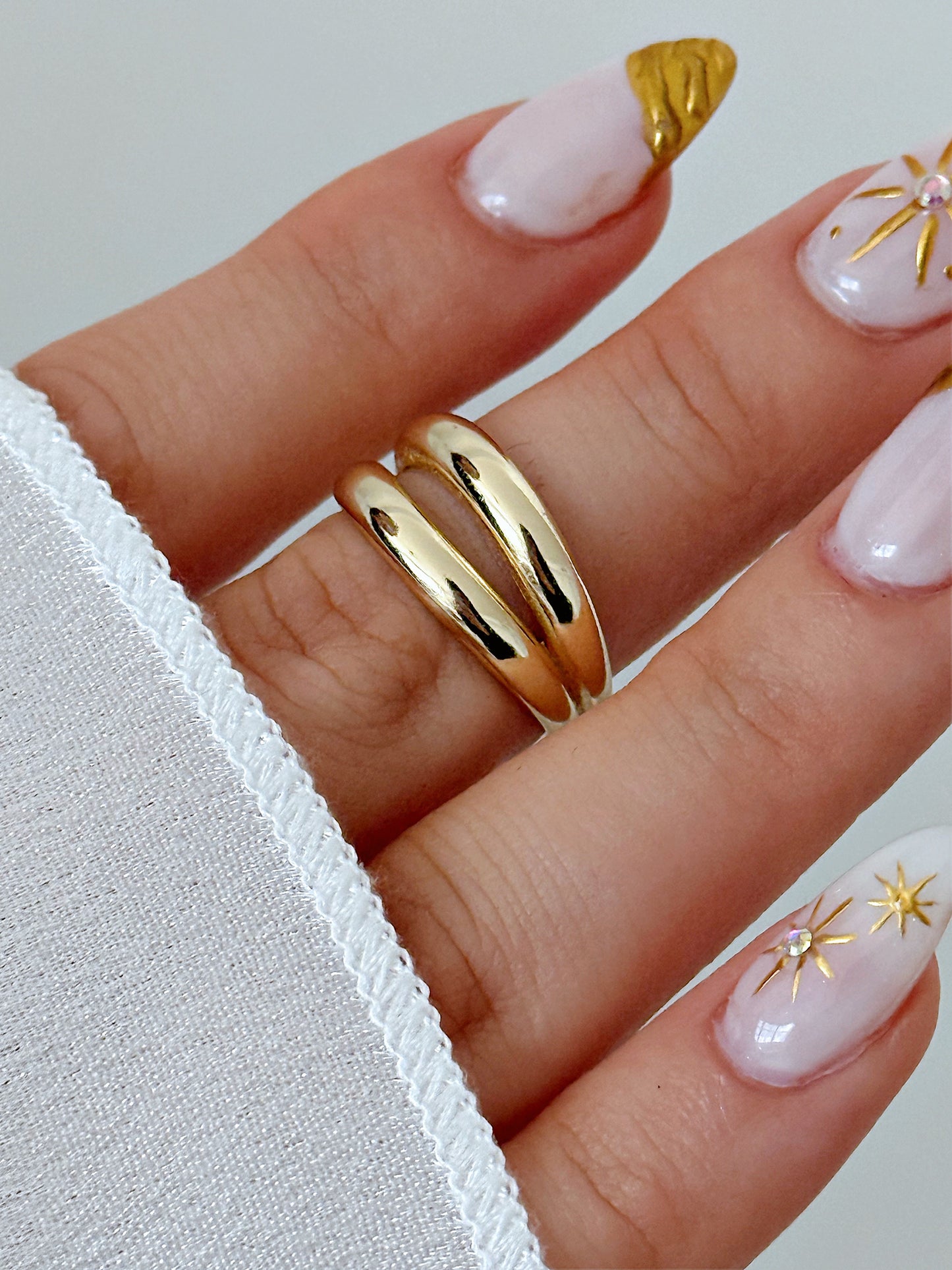 Gold plated silver925 ring- SHAYLA