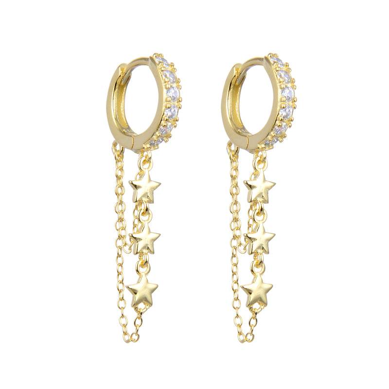 Gold plated silver925 earrings- ANTOINETTE