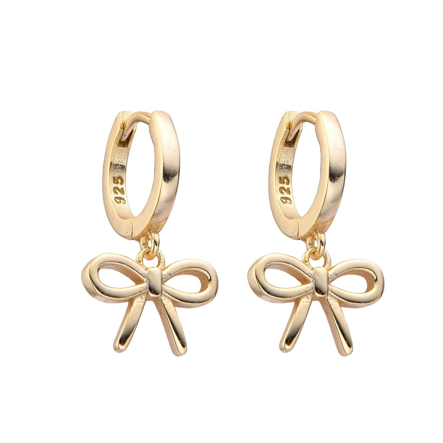 Gold plated silver925 earrings- CLARIS