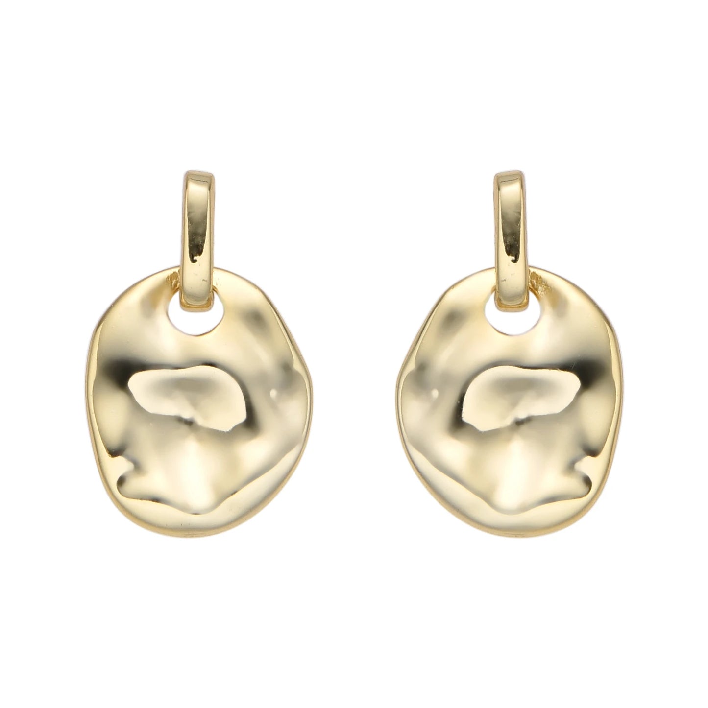 Gold plated silver925 earrings- HAKURA