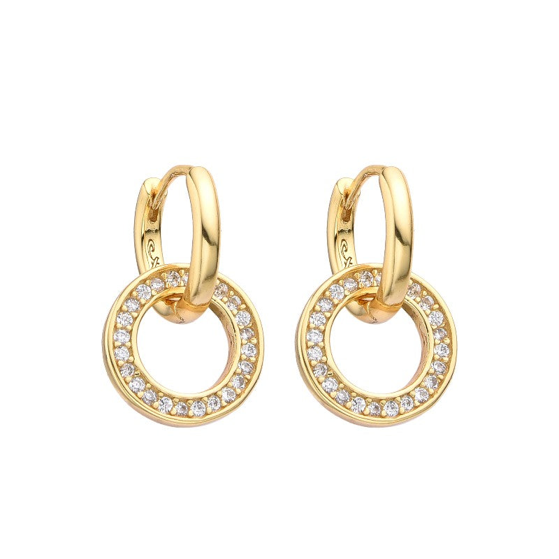 Gold plated silver925 earrings- MAGDALENA