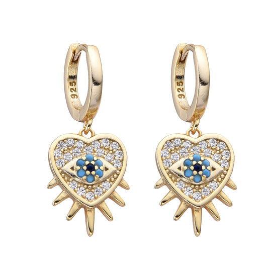 Gold plated silver925 earrings- PETRA