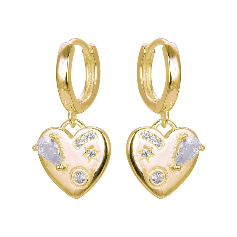 Gold plated silver925 earrings- SERAPHINA