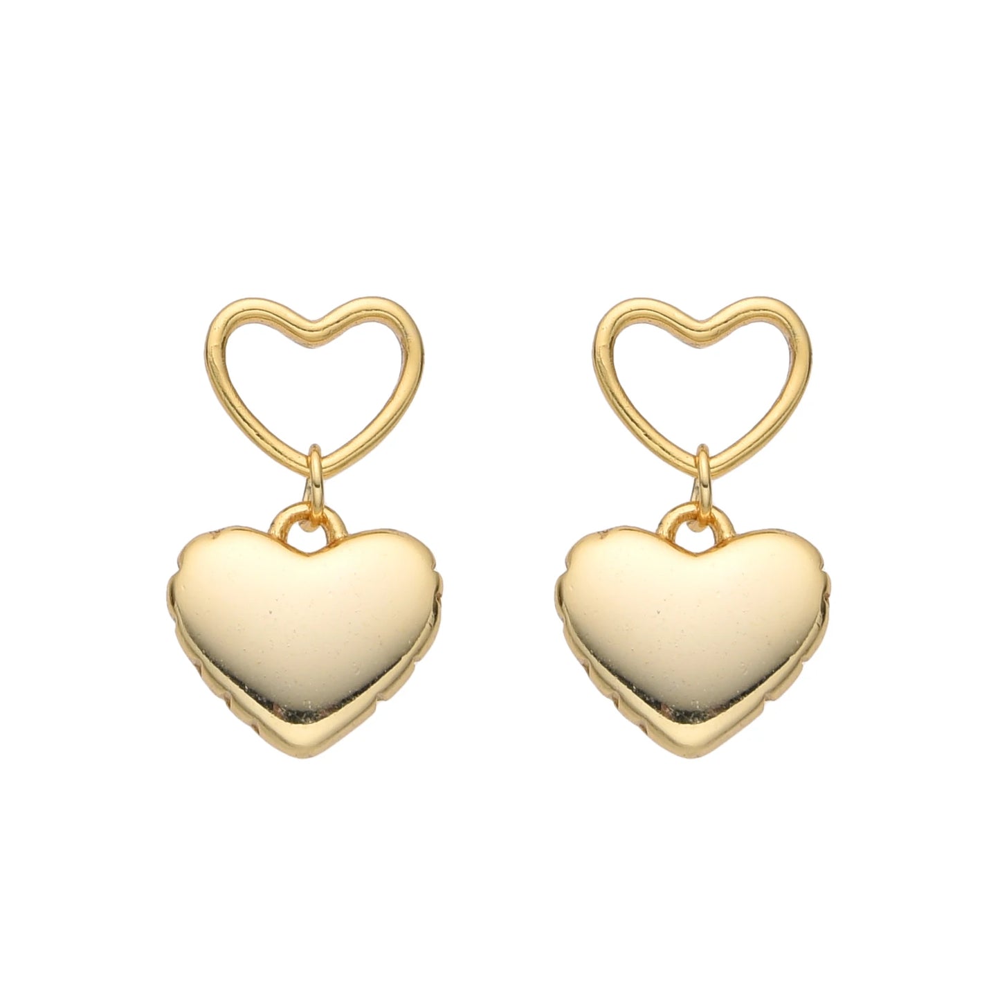 Gold plated silver925 earrings- CECILY