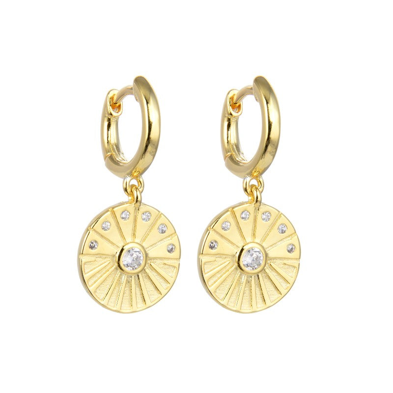 Gold plated silver925 earrings- ARA