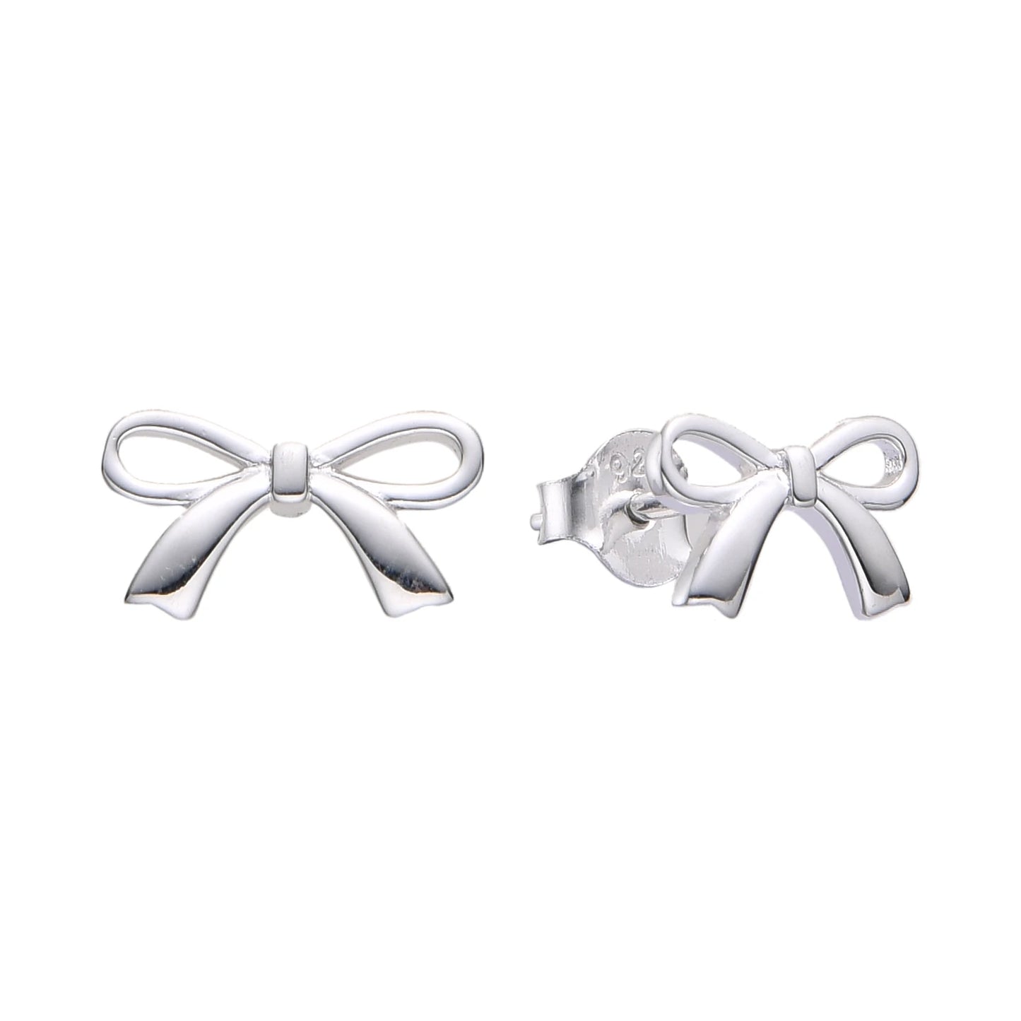 Silver925 earrings- BOW
