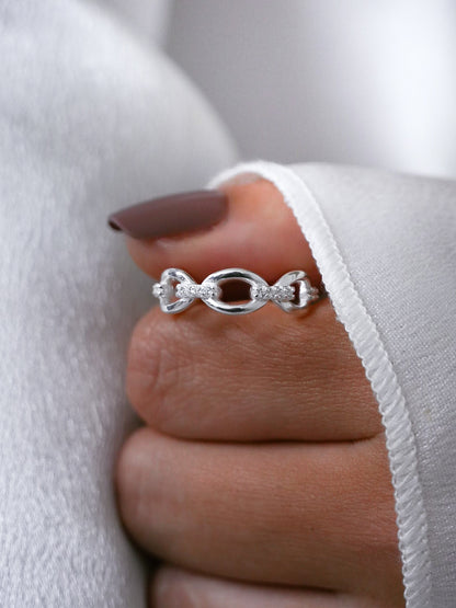925 silver ring- AMORINA