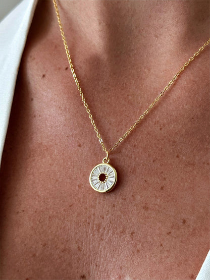 Gold plated silver925 necklace- JANINNE