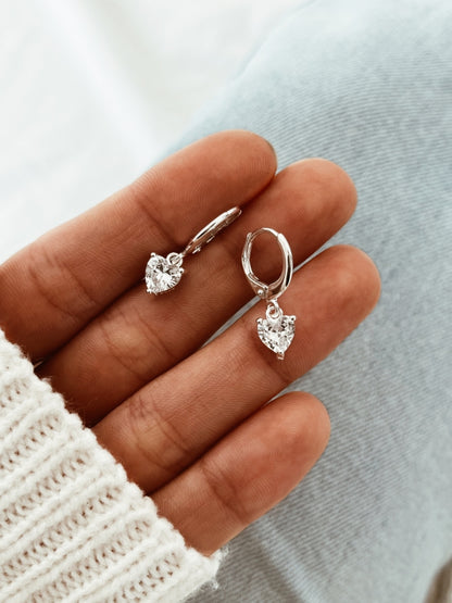 Earrings Silver 925 - Hearts