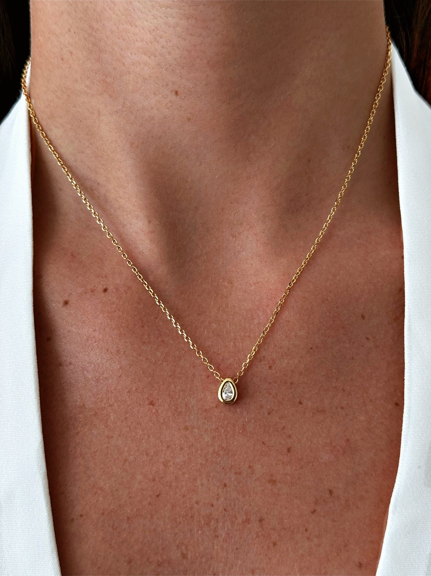 Gold plated silver925 necklace-FRIDA