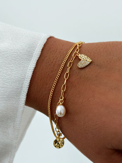 Gold plated silver925 bracelet- CLER