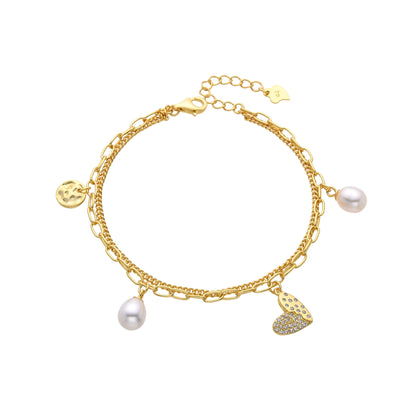 Gold plated silver925 bracelet- CLER
