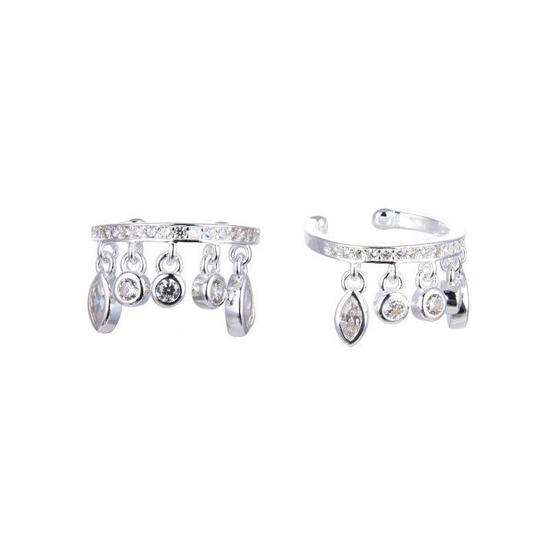 Earring Silver925 cuff - GEMMA